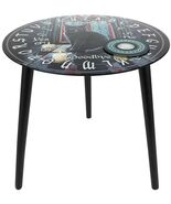 The Sacred Cat Circle Artwork Glass Top Spirit Ouija Board Small Table D... - €51,51 EUR