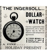 Ingersoll Pocket Watch 1897 Advertisement Victorian Christmas Holiday DW... - $41.13 CAD