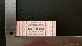 BAR 7 / LA GUNS - VINTAGE JUNE 23, 2000 PORT JEFFERSON, NY CONCERT TICKE... - $13.70 CAD
