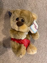 Nwt Vintage 1983 Applause Boo Boo Bunch Plush Brown Teddy Bear With Tags 9&quot; Tall - £14.54 GBP