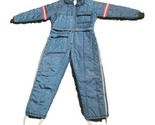 JC Penney Snowmobile Suit Size M 38-40 Blue Red Vtg - £15.55 GBP