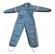 JC Penney Snowmobile Suit Size M 38-40 Blue Red Vtg - £15.46 GBP
