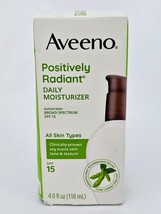 Aveeno Positively Radiant Daily Moisturizer SPF 15 Broad Spectrum 4 oz BB9/25 - £18.67 GBP