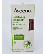 Aveeno Positively Radiant Daily Moisturizer SPF 15 Broad Spectrum 4 oz B... - $24.14