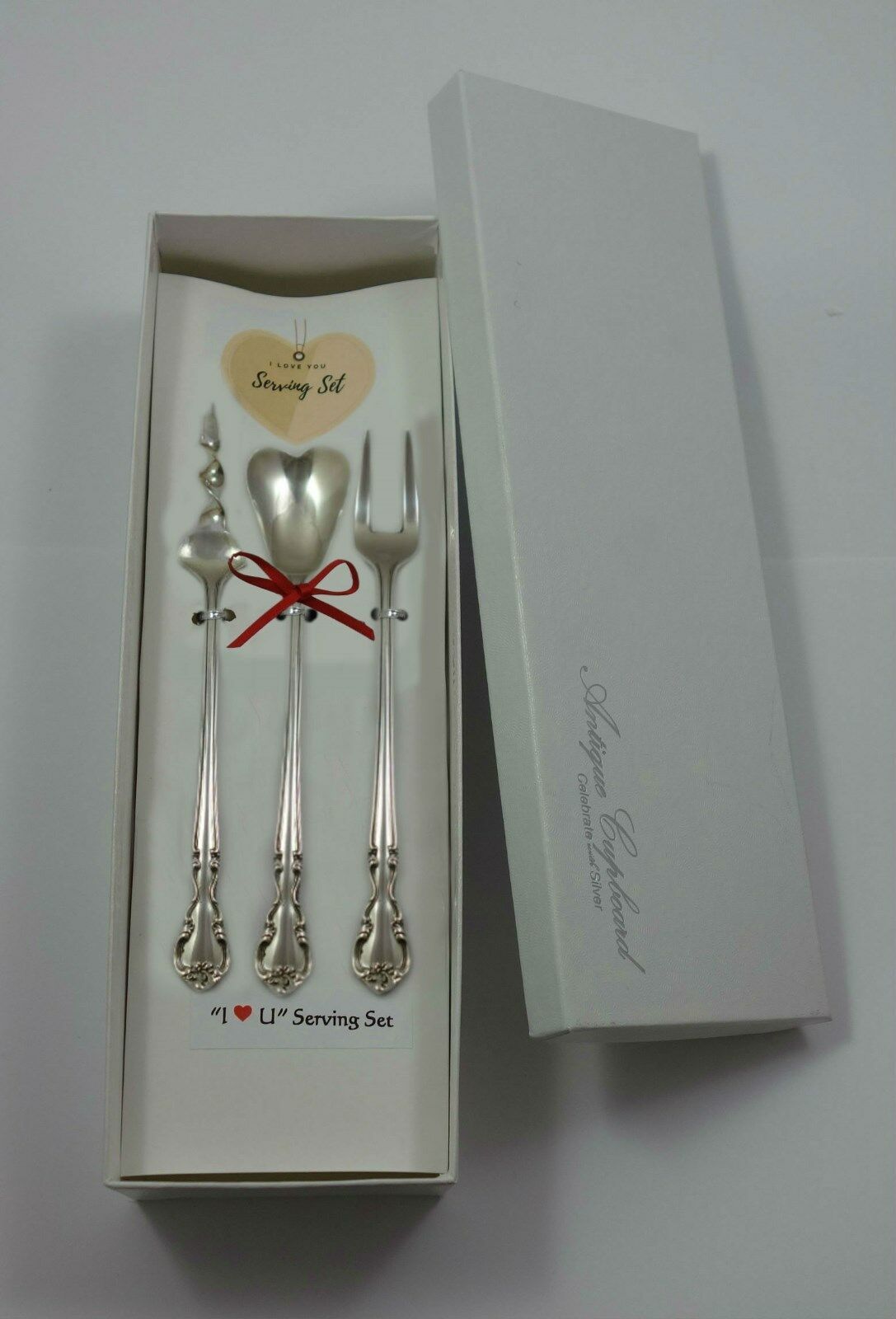 American Classic by Easterling Sterling Silver "I Love You" Serving Set Custom - $193.05