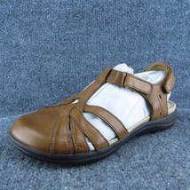 Earth Origins Savoy Sierra Women Fisherman Sandal Shoes Brown Leather Size 7.5 W - £23.70 GBP