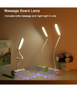 Foldable Dimmable LED Desk Lamp Rechargeable With Message Board Touch Sw... - $68.02 CAD