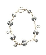 Swarovski Bracelet Crystal Beads Chain Sterling Silver 925 Antiques Women&#39;s - £235.08 GBP