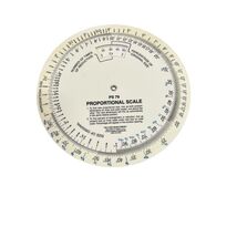 C-Thru Ruler Company Proportional Scale PS 79 Cream Vintage Circular Sli... - $13.67