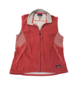 Patagonia Womens Lightweight R4 Grid Polartec Fleece Red Zip Vest Medium... - $29.69