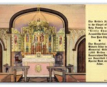 Bride&#39;s Altar Little Church Around the Corner New York UNP Linen Postcar... - $1.93