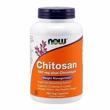 NOW Supplements, Chitosan 500 mg plus Chromium, Weight Management*, 240 Veg C... - $37.46