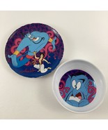 Disney Aladdin Genie Plate Bowl Toddler Dishes Lot Child Dinnerware Zak ... - $32.42 CAD