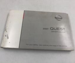 2007 Nissan Quest Owners Manual Handbook OEM M03B09048 - £11.62 GBP