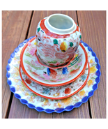 Geisha Girl Bone China Tea Time Plates Bowls Pouring Pitcher 5 Piece Set... - €7,60 EUR