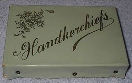 Ladies Vintage Handkerchief Box with Fancy Hanky  - £16.08 GBP