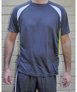 Salewa June Dry Ton Grey Yellow Short Sleeve Athletic Shirt XXL XX-Large - $67.60 CAD