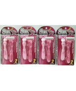 Ladies Pink disposable 6 blade Lames Lubricating Strip razor 2 Ct (4 Pac... - £17.94 GBP