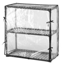 3-Tier Wire Shelving Rack with Cover - Durable &amp; Versatile Storage - $62.99