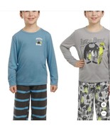 Eddie Bauer Boys Girls Pajamas Set Blue Multicolor 4-Piece Let It Snow D... - $792.89 MXN