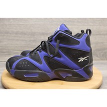 Reebok Tennis Shoes Mens 6.5 Purple Black Lace Up Casual Athletic Basketball - £29.60 GBP