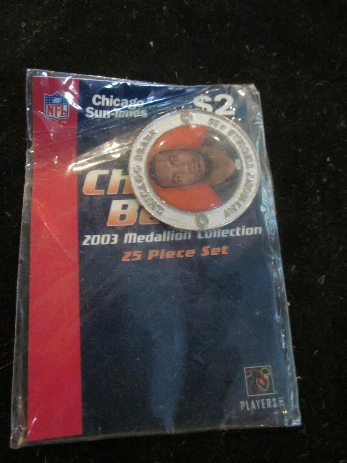 Chicago Sun Times NFL 2003 Chicago Bears Medallion Collection Anthony Thomas #35 - $4.99