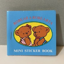 Vintage Sanrio 1986 Robear &amp; Robearta Bears Mini Sticker Book - £31.59 GBP