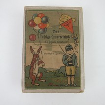 The Merry Quartet Playing Card Game German COMPLETE &amp; Instructions Antique RARE - £79.92 GBP