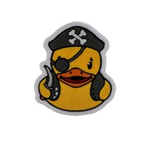 Angry Pirate Duck with Pirate Saber Embroidered Patch Iron On. Size: 3 x... - £5.92 GBP