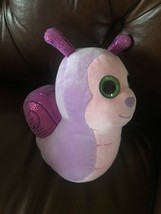 Goffa Plush Purple &amp; Pink w Sparkly Shell &amp; Antenna SNAIL Stuffed Animal... - £9.02 GBP