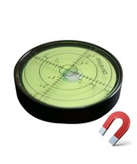 Magnetic Spirit Bubble Level, Metal Housing, Bulls Eye Bullseye Vial, Gr... - $25.82