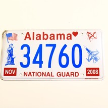 Untagged United States Alabama National Guard Passenger License Plate 34760 - $225.96 MXN