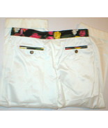 NWT Womens 0 Dolce &amp; Gabbana White Pants 2 Floral Capris 38 - £223.29 GBP