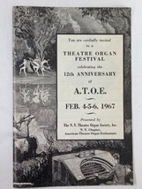 1967 Theatre Organ Festival Program Buster Keaton in The General - £15.11 GBP