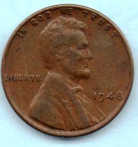 1948  Lincoln Wheat Penny- Circulated- Desirable copy - £0.27 GBP