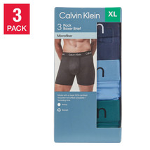 Calvin Klein Men&#39;s Boxer Brief, 3-pack 4-Way Stretch Moisture Wicking Recycled - £22.38 GBP