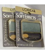 2 L&#39;oreal Soft Effects Eye Color Shadow - Azure Soft Perle - 0.08 oz - $20.41