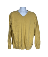 Izod Men&#39;s V-Neck Long Sleeved Yellow Sweatshirt Size XL - £25.74 GBP