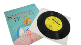 Sleeping Beauty 1970 with 33 1/3 Read Along Vinyl Record Vintage Children&#39;s - £22.21 GBP