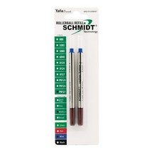 Schmidt Ink Schmidt 8127 Rollerball Short Capless Refill Medium Blue 2 Pack - £20.36 GBP