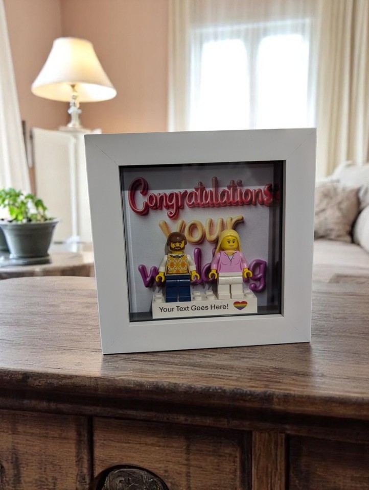 Wedding Personalised LEGO® Gift. Celebration Gift For Him &amp; Her - $19.88
