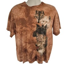 The Mountain Wolf Pack Judi Rideout Tye Dye Vintage T-shirt Size XL - £14.76 GBP