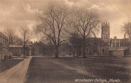 WINCHESTER HAMPSHIRE ENGLAND~COLLEGE-MEADS-P &amp; G WELLS PHOTO POSTCARD - $8.44