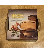 Anchor Hocking Ovenware Casserole Baking Dish 1438 Amber 2 Qt NOS - €33,97 EUR