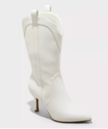 Damen Weiß Bryce Absatz Western Cowboy Stiefel Mit Memory Foam Innensohl... - $467.16 MXN