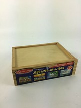Melissa&amp;Doug Jigsaws in a  Box 4 Puzzles each in a compartment 48 Wood P... - $13.99