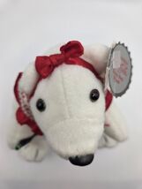 1998 Collectible Coca Cola Bean Bag Plush Polar Bear w/ Polka Dot Collar... - $4.86