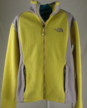 The North Face Yellow Full Zip Khumbu Fleece Womens Jacket Medium - £36.20 GBP