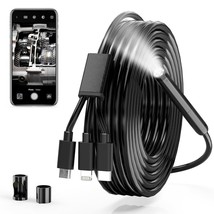 Endoscope Camera with Light, 1080P HD with 6 Adjustable LEDs, 0.3IN IP67 - £21.64 GBP