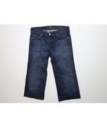 7 For All Mankind 7FAM Womens 27 Faded Crop Dojo Stretch Denim Capris Je... - $827.85 MXN